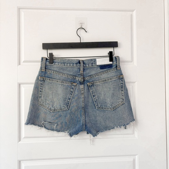 RE/DONE ORIGINALS High Rise Stove Pipe Denim Shorts - Picture 2 of 7